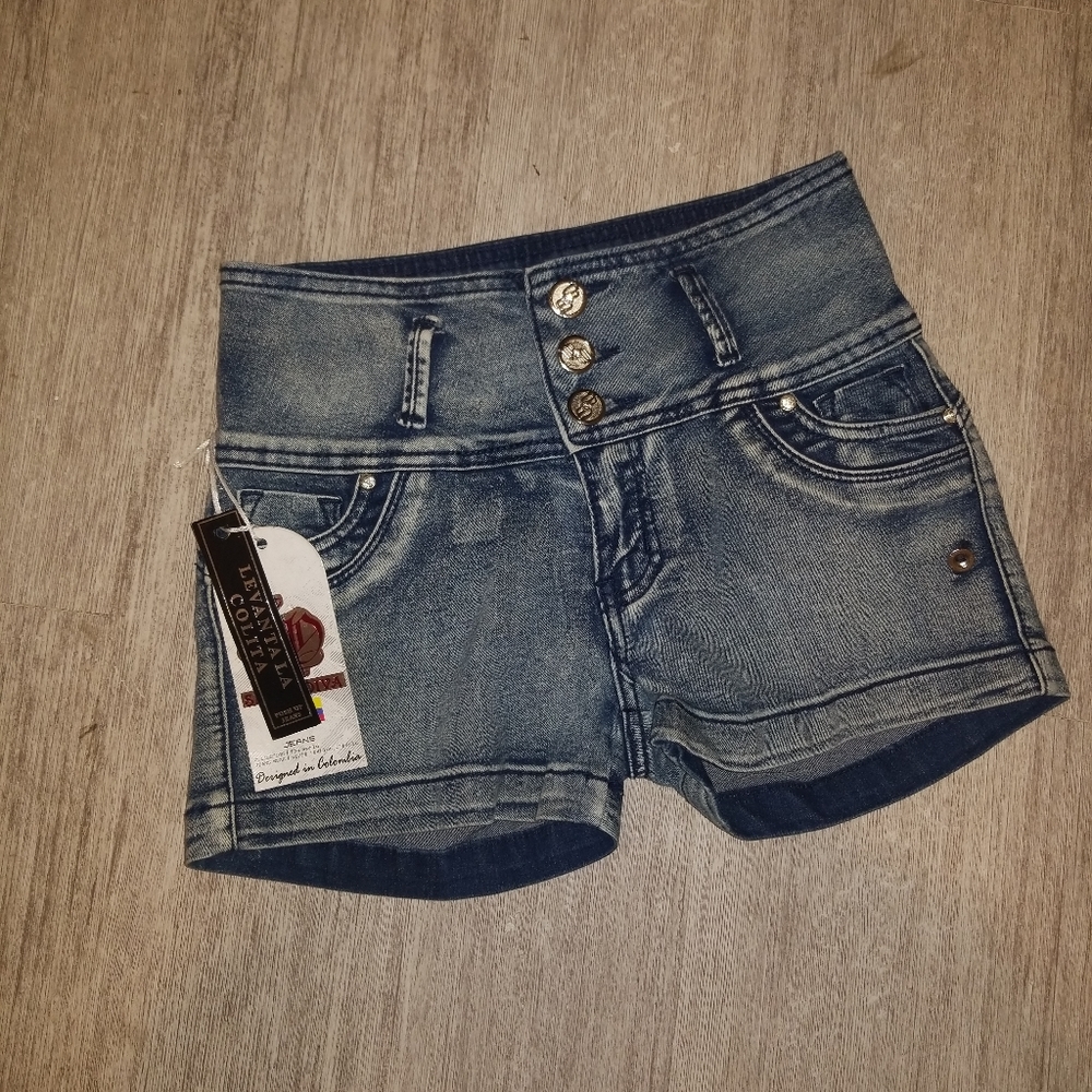 Silver Diva Push Up Shorts